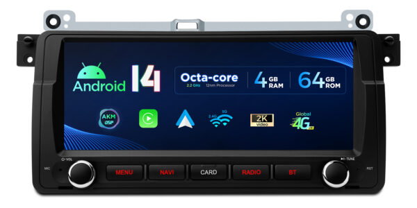BMW/ローバー/MG｜各種｜Android 14｜オクタコア｜4GB RAM & 64GB ROM｜グローバル4G LTEソリューション｜PX8446BLHGS