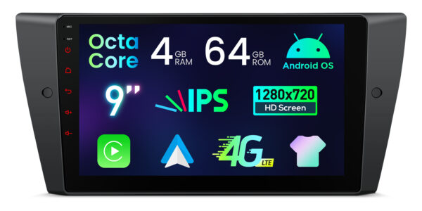 BMW｜各種｜Android OS｜オクタコア｜4GB RAM & 64GB ROM｜IPSスクリーン｜IDP9090B