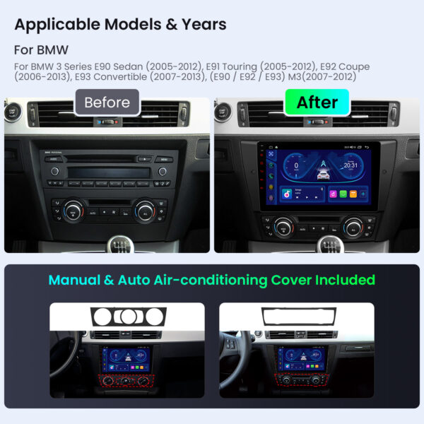 BMW｜各種｜Android OS｜オクタコア｜4GB RAM & 64GB ROM｜IPSスクリーン｜IDP9090B