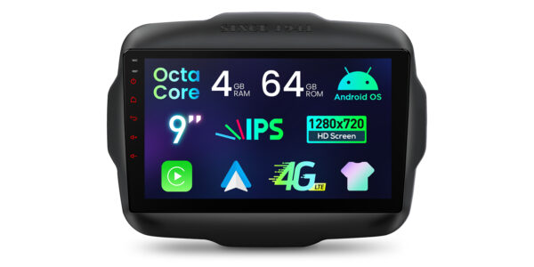 ジープ｜レネゲード｜Android OS｜オクタコア｜4GB RAM & 64GB ROM｜IPSスクリーン｜IDP90RGJA