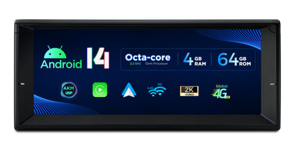 BMW｜E39/E38｜Android 14｜オクタコア｜4GB RAM & 64GB ROM｜グローバル4G LTEソリューション｜PX1439BLHGS
