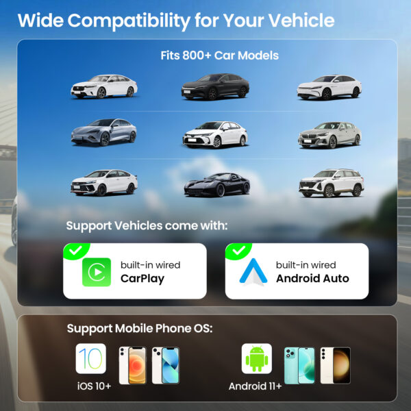ワイヤレスCarPlay＆Androidオートアダプター｜ACCP07