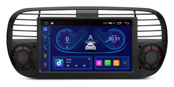 フィアット500｜Android OS｜オクタコア｜64GB ROM｜IPSスクリーン｜CarPlay & Android Auto｜IDS7050FLB｜IDS7050FLB