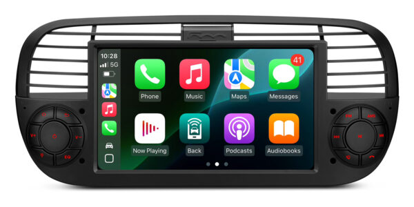 フィアット500｜Android OS｜オクタコア｜64GB ROM｜IPSスクリーン｜CarPlay & Android Auto｜IDS7050FLB｜IDS7050FLB