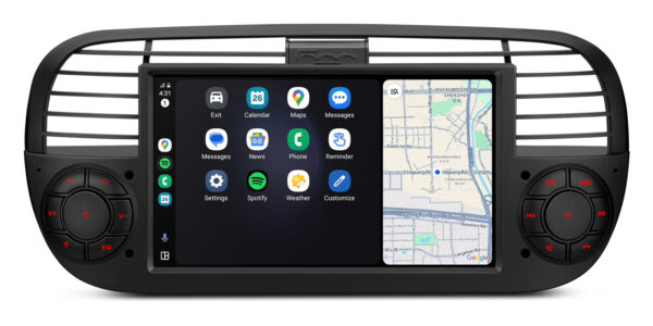 フィアット500｜Android OS｜オクタコア｜64GB ROM｜IPSスクリーン｜CarPlay & Android Auto｜IDS7050FLB｜IDS7050FLB