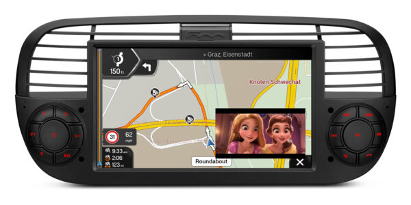 フィアット500｜Android OS｜オクタコア｜64GB ROM｜IPSスクリーン｜CarPlay & Android Auto｜IDS7050FLB｜IDS7050FLB
