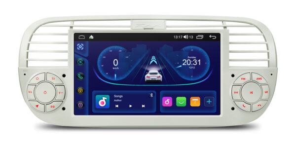 フィアット500｜Android OS｜オクタコア｜64GB ROM｜IPSスクリーン｜CarPlay & Android Auto｜IDS7050FLC｜フィアット500
