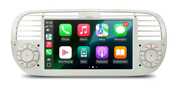 フィアット500｜Android OS｜オクタコア｜64GB ROM｜IPSスクリーン｜CarPlay & Android Auto｜IDS7050FLC｜フィアット500