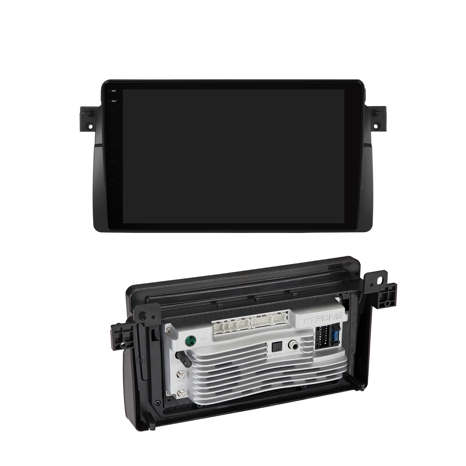 BMW E46- Unisoc 7865、8GB RAM、二重 Bluetooth のプラグ アンド プレイ適合のための XTRONS IMHP9446B 9 インチのアンドロイド 14 車のステレオ