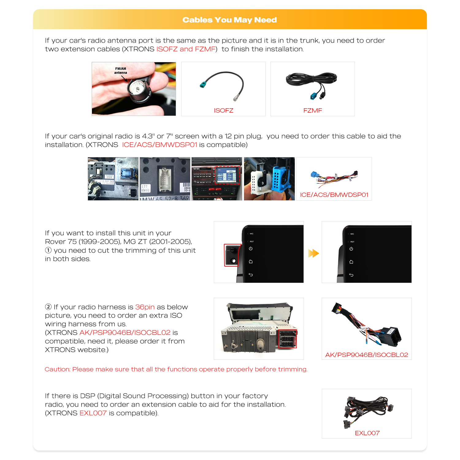 BMW E46- Unisoc 7865、8GB RAM、二重 Bluetooth のプラグ アンド プレイ適合のための XTRONS IMHP9446B 9 インチのアンドロイド 14 車のステレオ