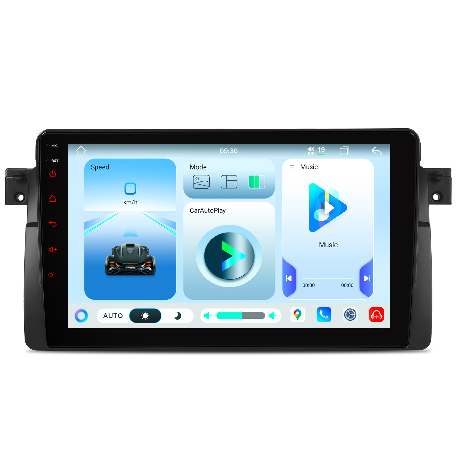 BMW E46- Unisoc 7865、8GB RAM、二重 Bluetooth のプラグ アンド プレイ適合のための XTRONS IMHP9446B 9 インチのアンドロイド 14 車のステレオ