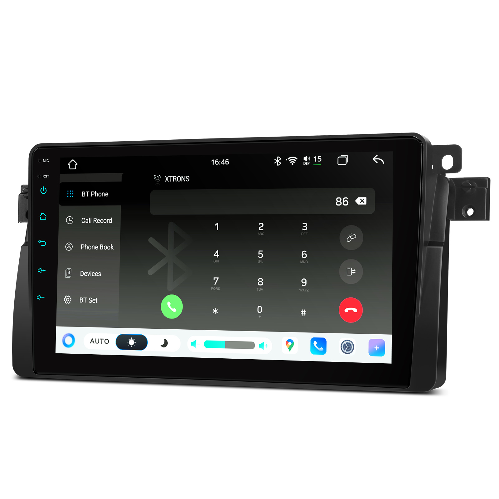 BMW E46- Unisoc 7865、8GB RAM、二重 Bluetooth のプラグ アンド プレイ適合のための XTRONS IMHP9446B 9 インチのアンドロイド 14 車のステレオ