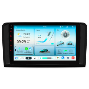 XTRONS IMHP94M164 メルセデス・ベンツ ML クラス/GL クラスのための 9 インチのアンドロイド 14 車のステレオ- Unisoc 7865、8GB RAM、二重 Bluetooth のプラグ アンド プレイ適合