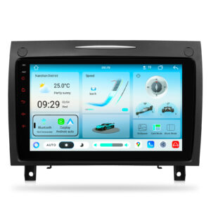 XTRONS IMHP94M350 メルセデスベンツSLKクラスのための9インチのアンドロイド14カーステレオ- Unisoc 7865、8GB RAM、二重Bluetooth、プラグアンドプレイ適合